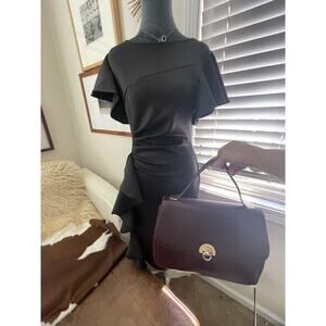 Vintage 1970s LUANA Italy Pelle Leather Top Handle Bag w/ Dustbag – Structured